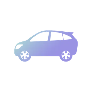 炫彩汽车剪影免抠图