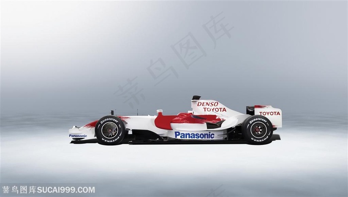 丰田汽车-赛车侧面特写