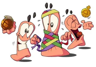 蠕虫游戏 PNG免抠