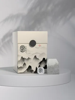 国风高档茶叶包装盒袋罐瓶LOGO标贴展示VI智能贴图样机PSD素材