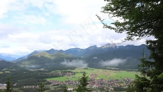 云, 山, 景观, 自然, 全景, 天空, 夏天, 乡村的