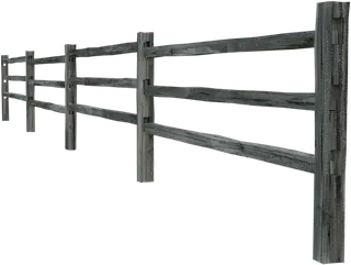 原木栏杆木质现代农业