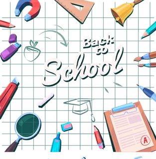 重返校园主题背景少儿兴趣班