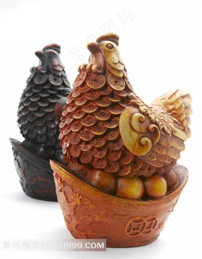 精美的元宝鸡工艺品素材