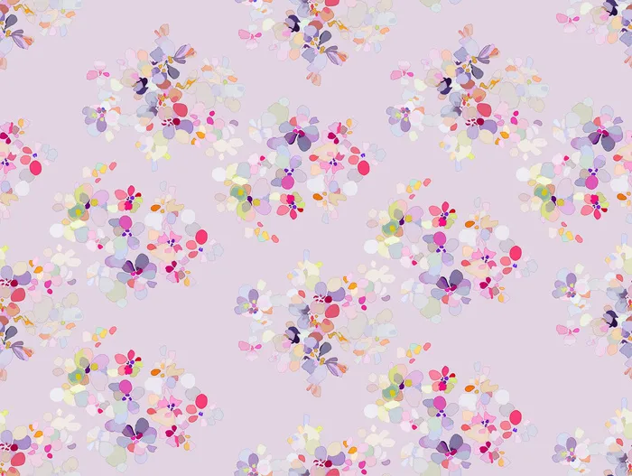 花卉唯美手绘花朵面料纹理手机壳布料面料印花服装矢量图案素材psd模版下载