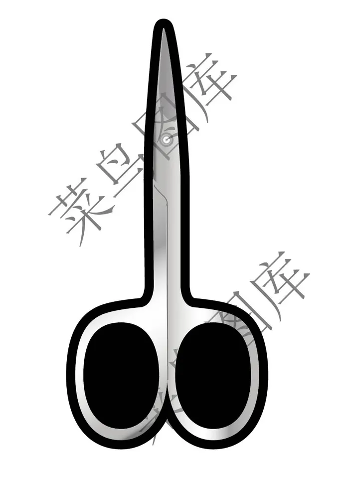 金属感剪刀矢量图ai矢量模版下载