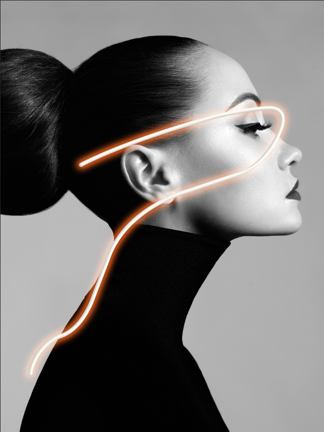 抽象美女装饰画