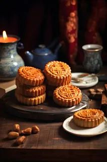 复古月饼摄影美食