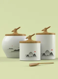 高端品牌茶叶包装盒纸袋智能贴图样机产品效果图展示PSD素材模板