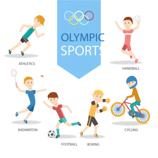 羽毛球拳击自行车跑步排球足球奥林匹克运动