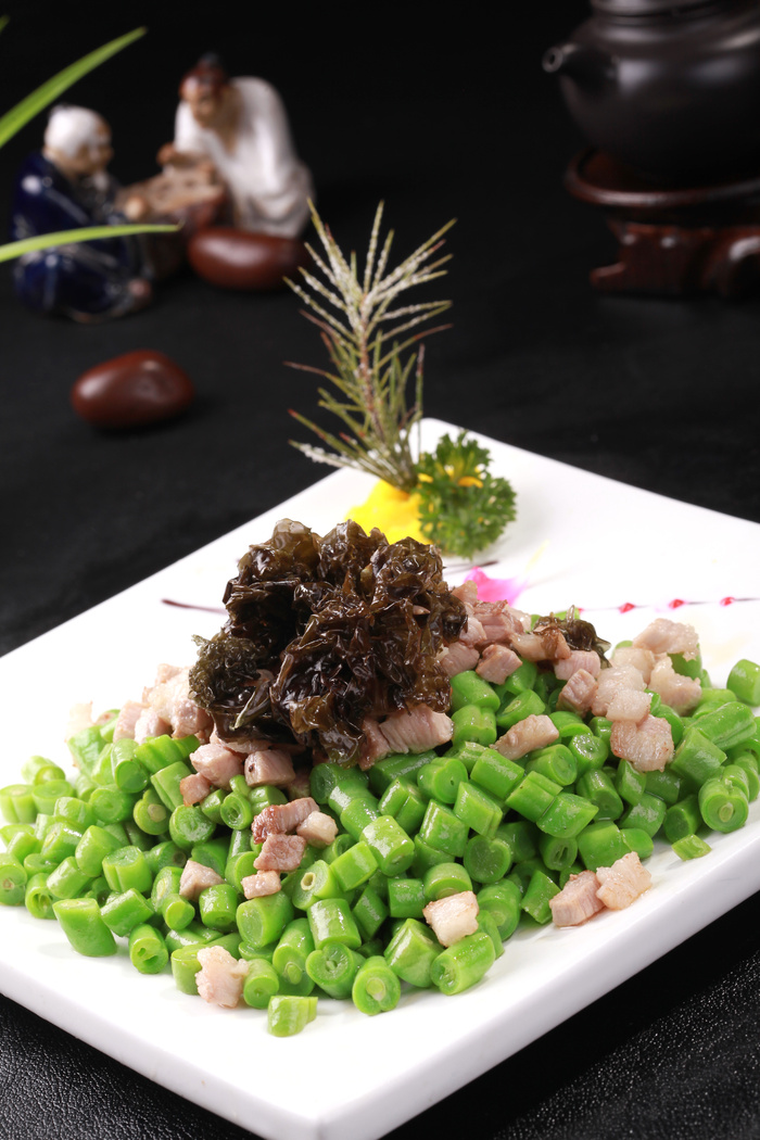 榄菜肉沫四季豆 (1)