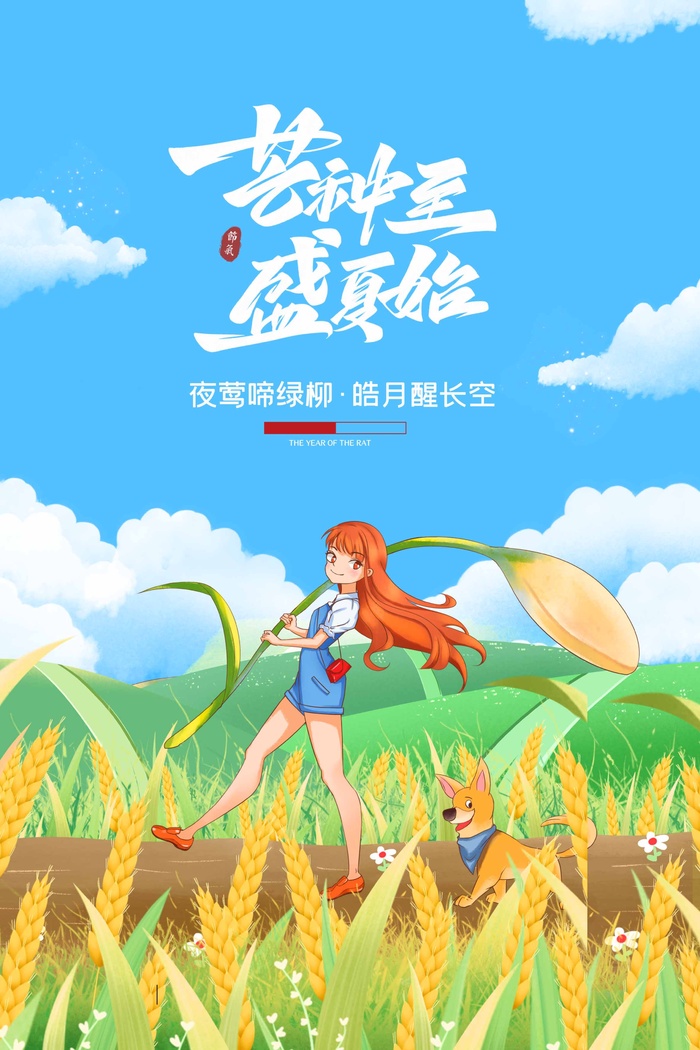 芒种 芒种宣传促销psd模版下载