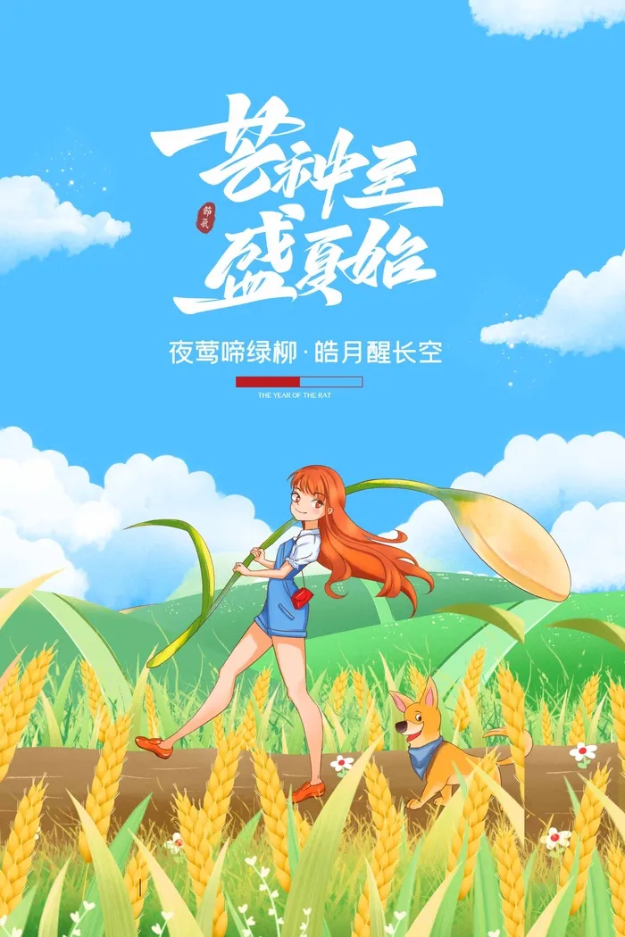 芒种 芒种宣传促销psd模版下载