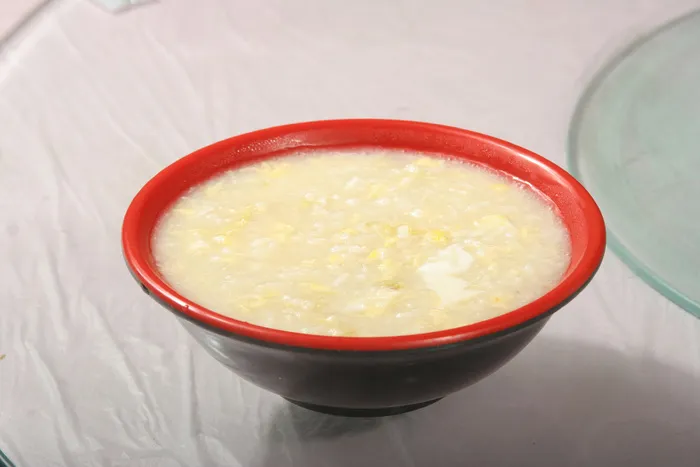 白菜蛋花粥
