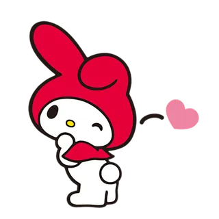 兔子兔年红色卡通