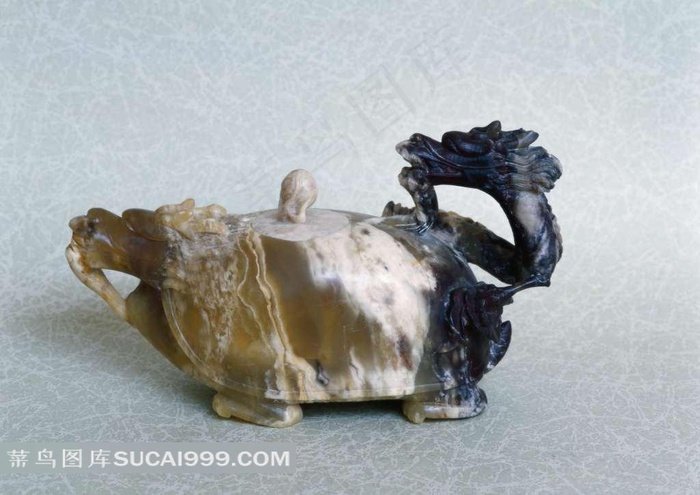 唯美龙头茶壶素材图片