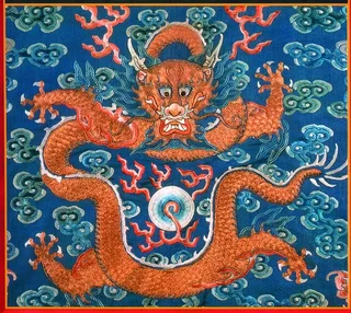 龙纹服饰图案设计素材龙纹刺绣