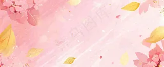 春天粉色樱花浪漫树枝花瓣花朵，阳光清新立春