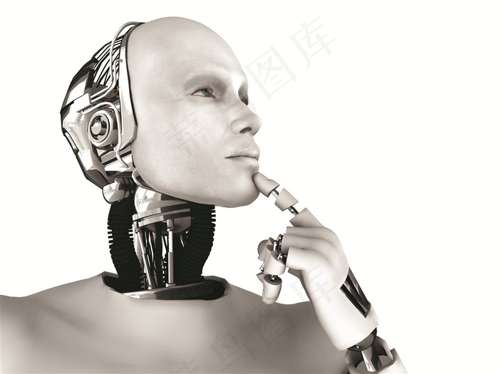 思考中的机器人高清图片