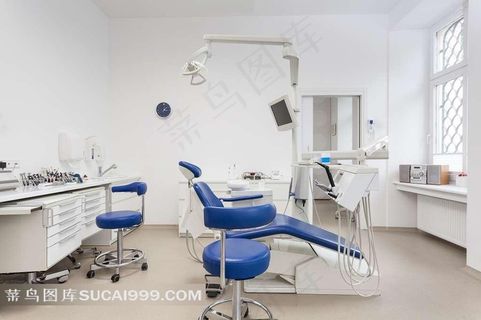 干净整洁的牙科诊室高清摄影图片