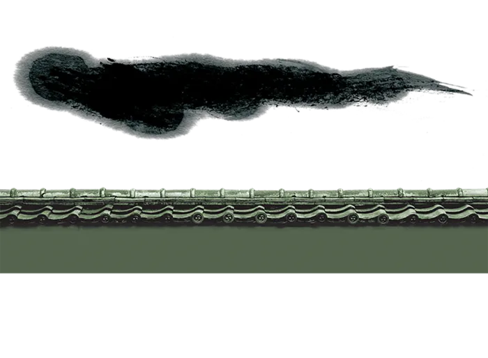 中国古风元素砖墙