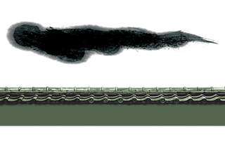 中国古风元素砖墙