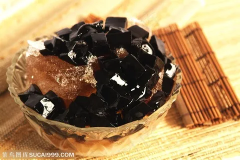 甜品店广告素材 龟苓膏水晶刨冰冰品 甜品店广告素材 龟苓膏水晶刨冰冰品