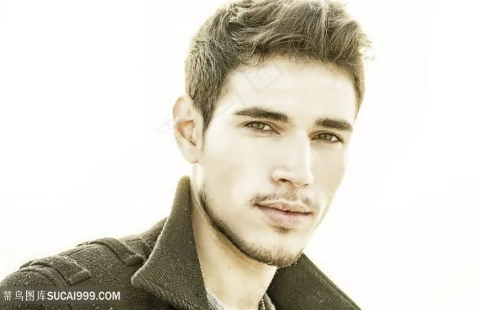 脸部轮廓立体的外国型男