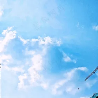 简约动漫风晴天白云照 简约动漫风晴天白云照