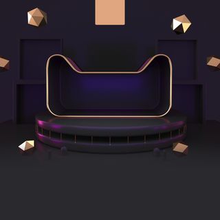 立体C4D场景电商首页主图直通车促销banner海报背景PSD素材