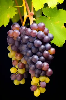 阳光下的成熟的葡萄摄影图