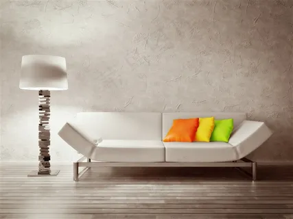 创意沙发与台灯图片