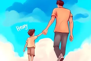 父亲爸爸和孩子牵手背景