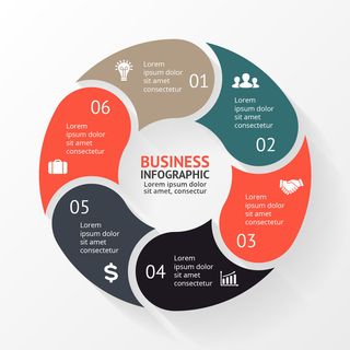 数据图表统计图形分析分类商务会议办公图标PSD模板素材