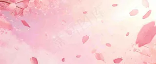 春天粉色樱花浪漫树枝花瓣花朵，阳光清新立春