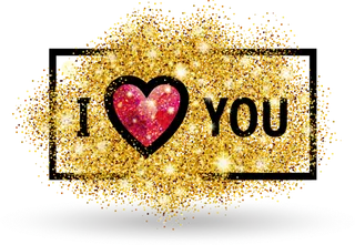 黑色情人节卡通简笔