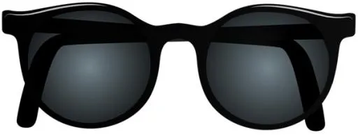 太阳镜 PNG免抠(600x228)