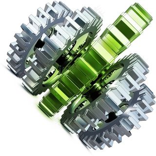 金属立体齿轮高清素材图片