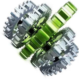 金属立体齿轮高清素材图片