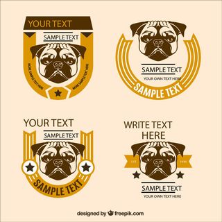 卡通动物logo标志