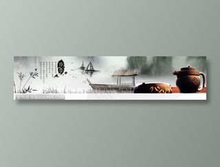 一幅极好的传统茶海报