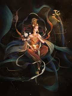 敦煌系列国潮插画