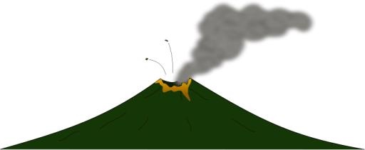 火山 PNG免抠(800x329)