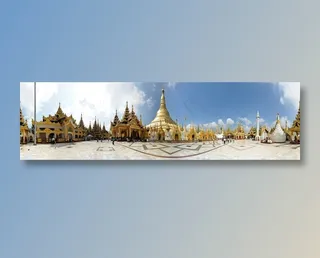 缅甸仰光的大金塔