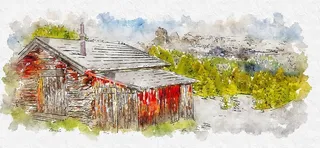 冬天自然背景风景