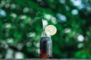 夏季冰柠檬可乐