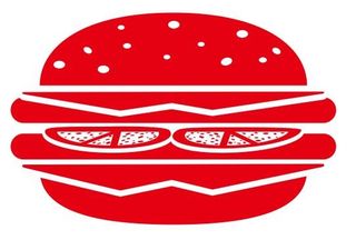 矢量汉堡包