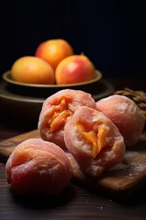 柿子柿饼干果摄影图