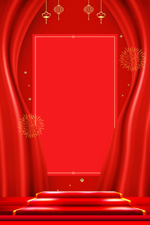 新年春节喜庆摄影楼背景图设计素材