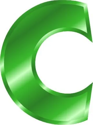 字母C PNG免抠(320x430)